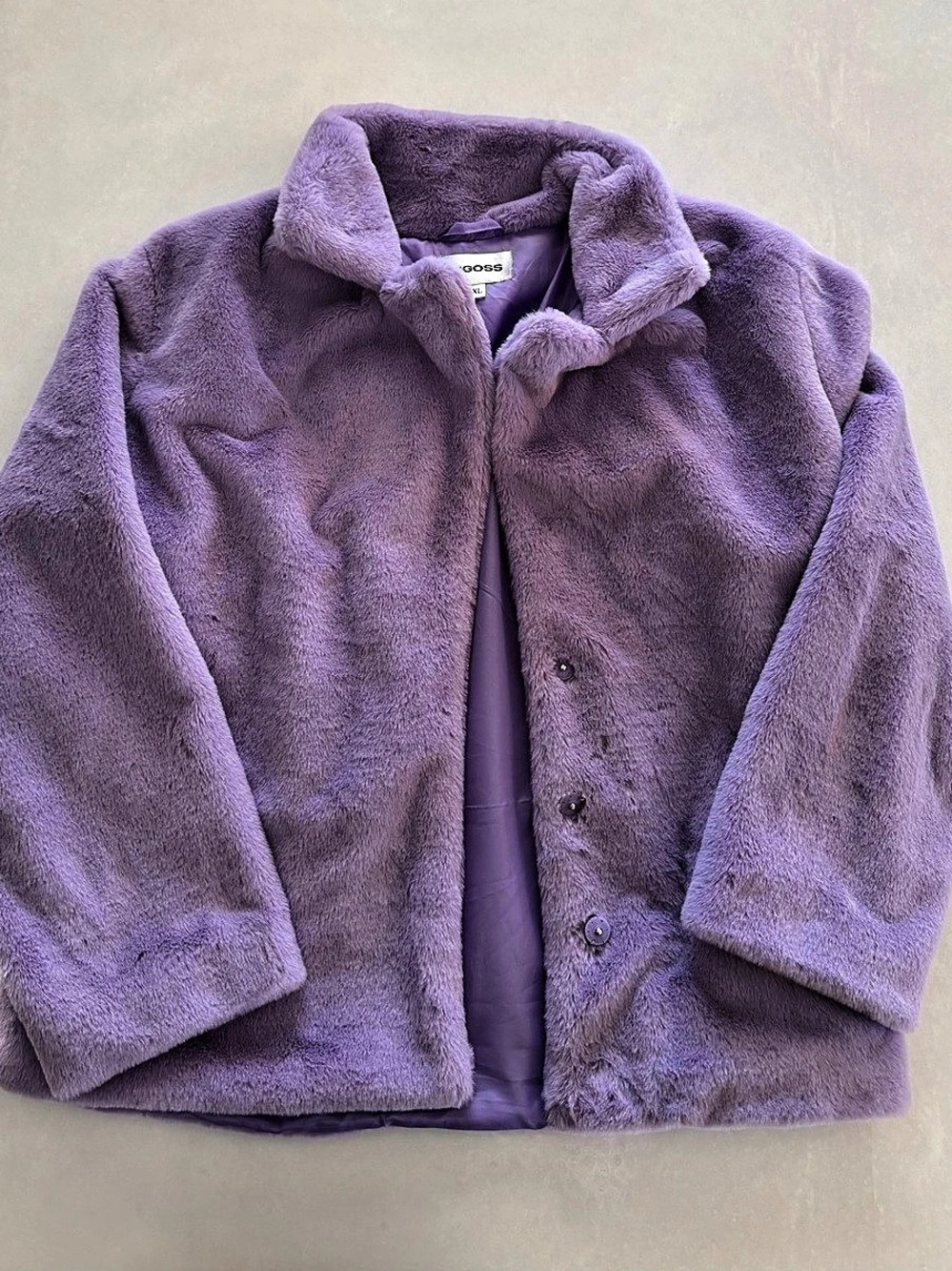 VIGOSS Purple Teddy Jacket Size XL